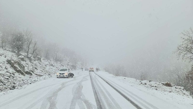 هاتووچۆى هەولێر: بە هۆى بەفر بارین ڕێگاى دەربەندی گۆمەسپان - چیای سەفین داخرا